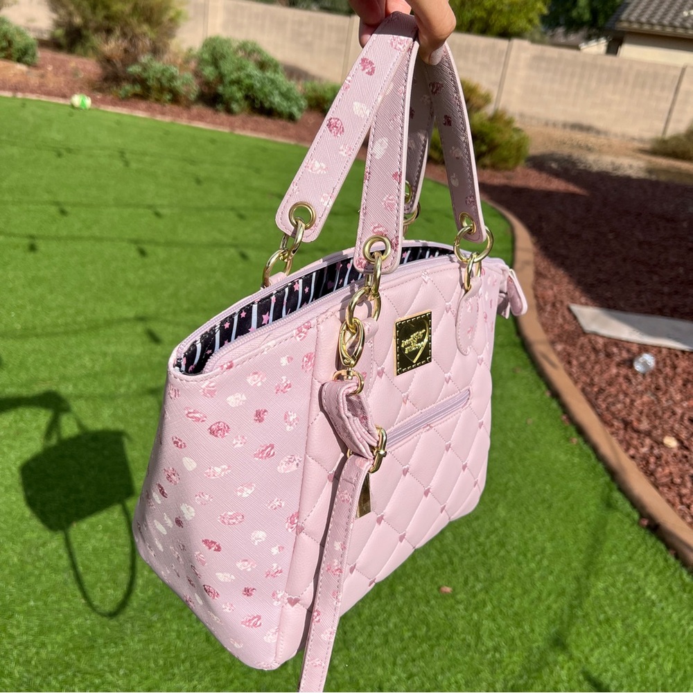 NWOT luv Betsey by Betsey Johnson | Lavender | purse crossbody quilted satchel - Picture 14 of 16